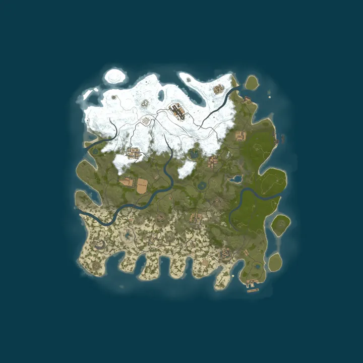 Map of [RU] PVE RUST & REST | Roles | Ladder | No Killing