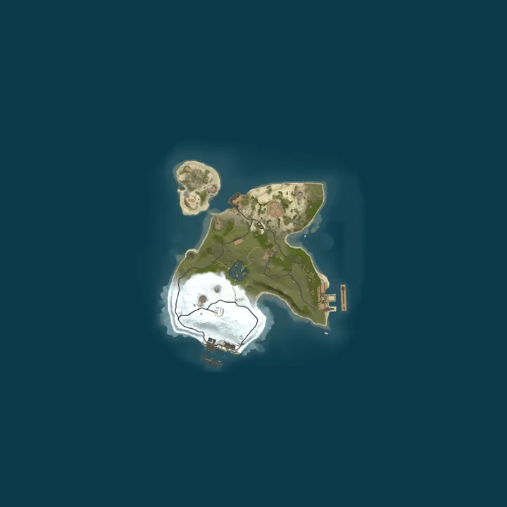 Map of A Shockbyte x Discord Production Rust Server