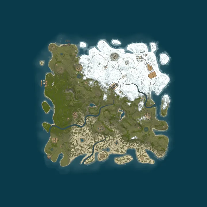 Map of Lazy Rusters III - 10X - PVE - NPC Bases - Forget the Grind!