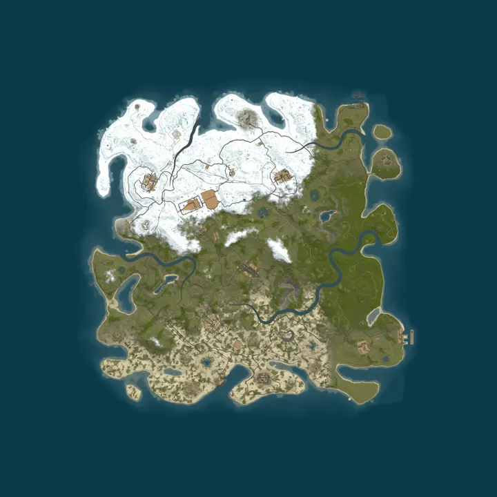 Map of Rust Face! n00b Friendly!|Zombies|3X|MoreScrap|ShortNight