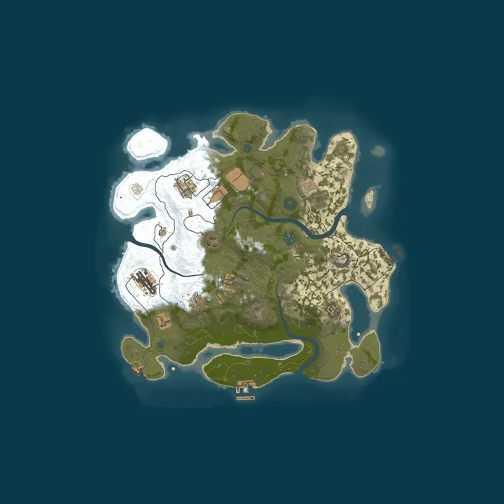 Map of Rustdom.com - US Small Weekly Vanilla | Thu 6PM PT | Active Adm