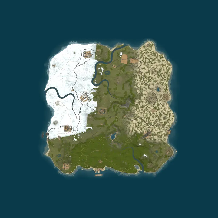 Map of JumpRust.com - US 3x|Primitive|Full PVP|Shop|Kits|TP|Clans|