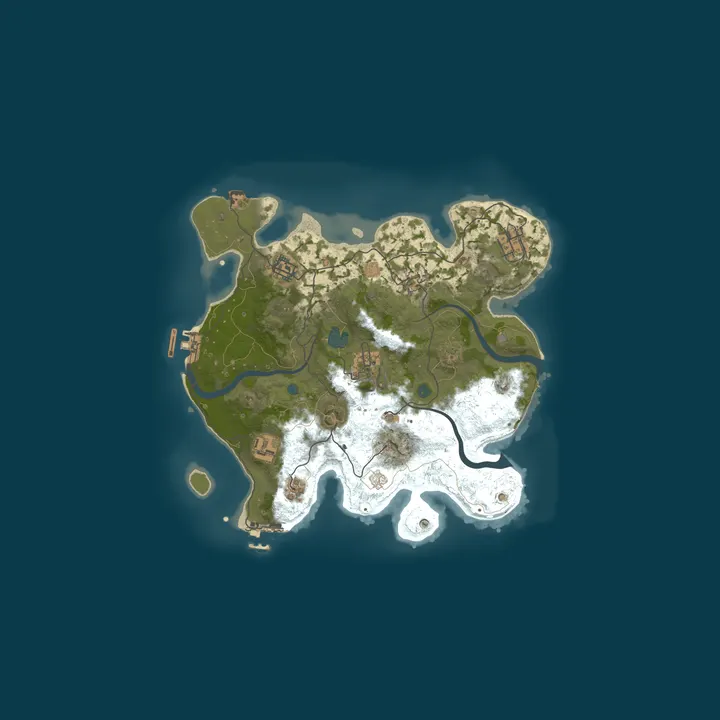 Map of Rust Server pri