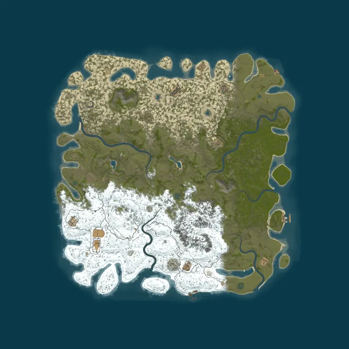 Map of Rust Server