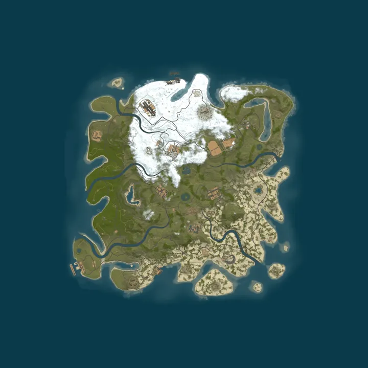 Map of [EU] FireRust Vanilla|Wiped 1/10