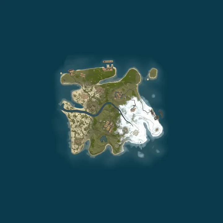 Map of Rust Server