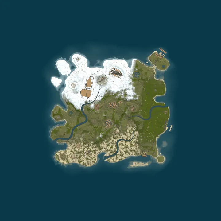 Map of RUST Server 50/70