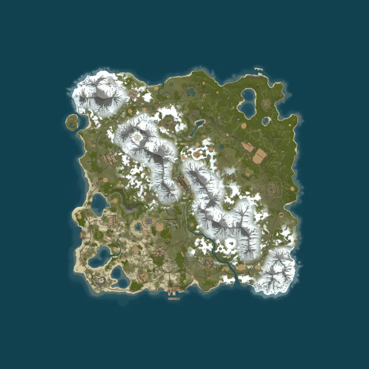 Map of World War Rust SLAYERS.GG 1000x PVE KITS|XP|TP|PVP/RAID Zones