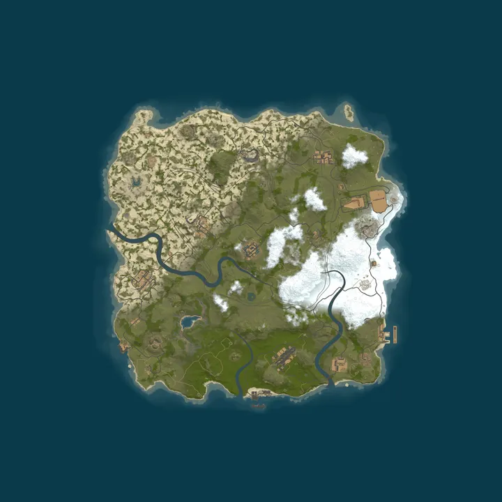 Map of RustForNoobs.com | Solo/Duo | Softcore Monthly | No BP Wipe | E