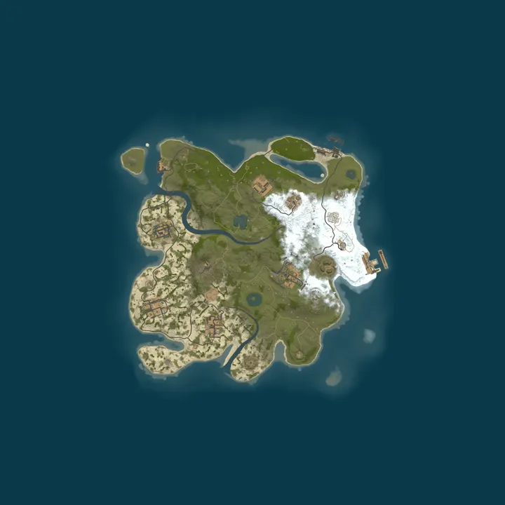 Map of RustedAK 2x Fridays │Solo/Duo/Trio│Loot+│