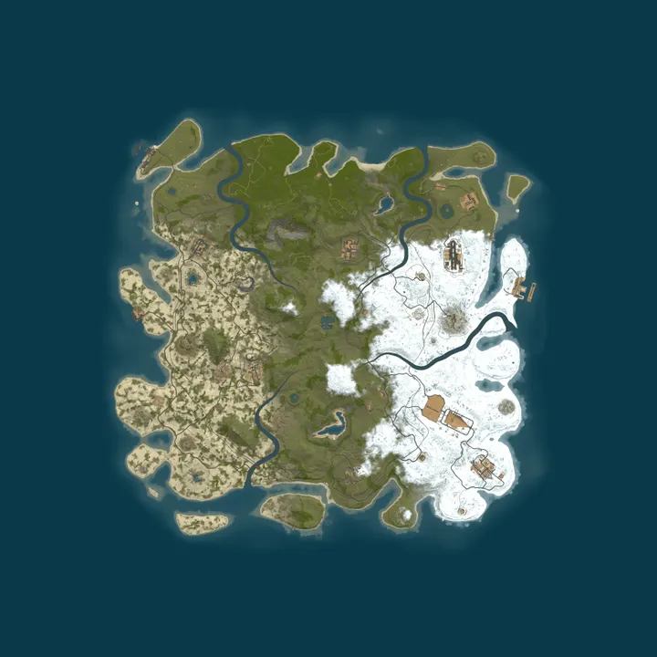 Map of [NA] Nomad PvE 10x - Skill Tree - Raids - Economy