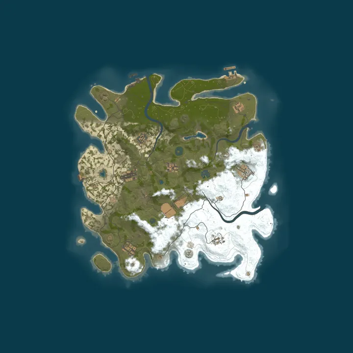 Map of DiggyTown - Solo-Duo-Trio-Quad