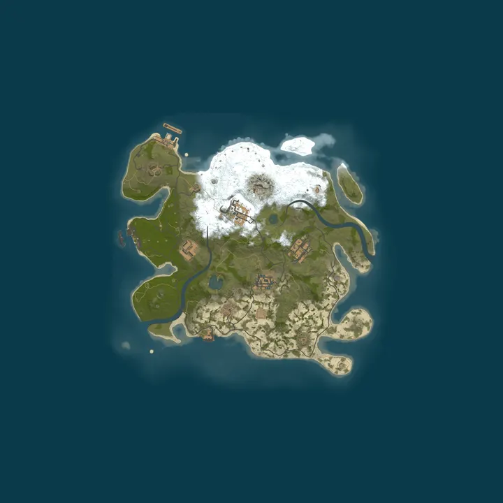 Map of A Shockbyte Rust Server