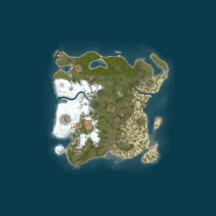 Map of La linda