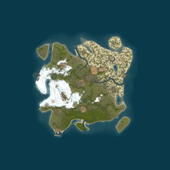 Map of RUST Ñ - LATAM/ESP - SOLO/DUO/TRIO MENSUAL
