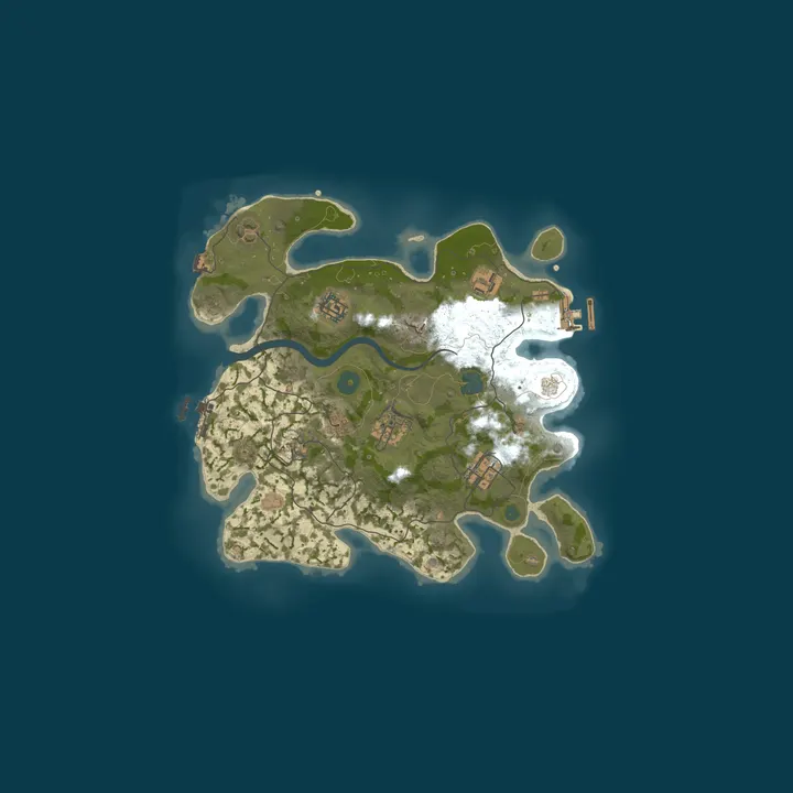 Map of My Rust server | Powered by AMP