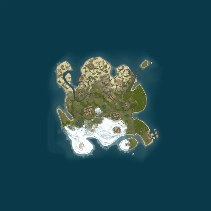 Map of RUST ARG | Semi Vanilla 2X | Loot 2X | Kits