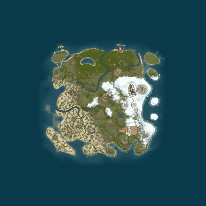 Map of [CZ/SK] WASTELAND| PVE | RaidableBases | Vanilla
