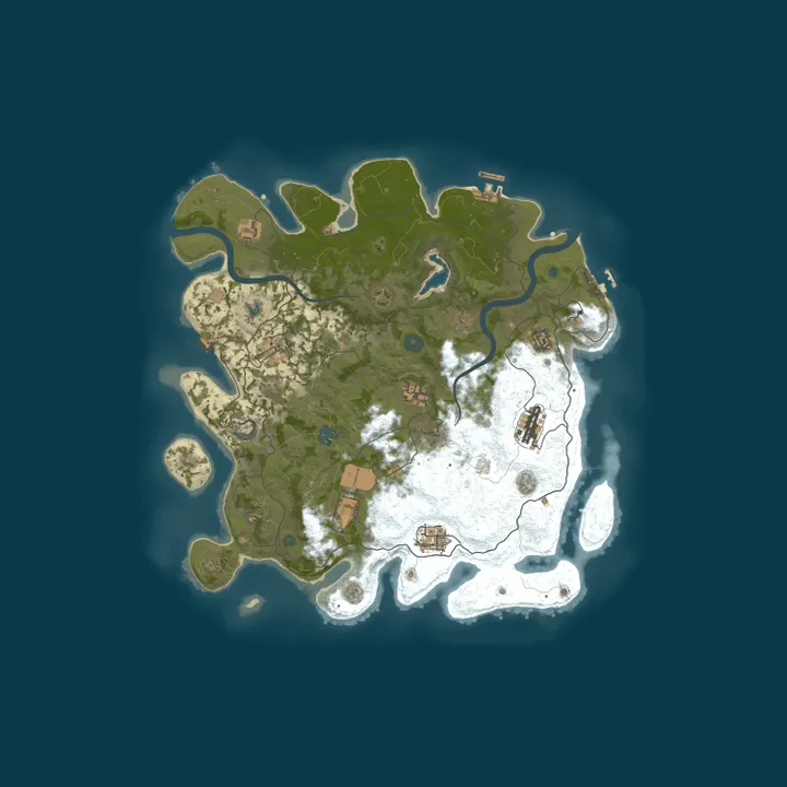 Map of Extreme Island PVE | x1.5 | Hardcore PVE