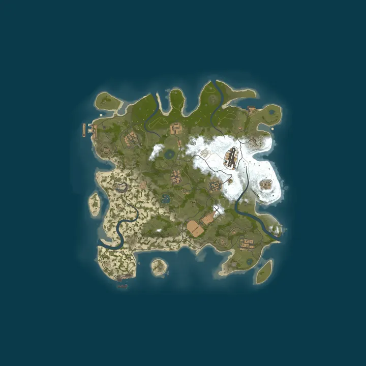 Map of RUSTX [x10 SOLO | MAX 1 | Loot+ | Skins] WIPE 06.10