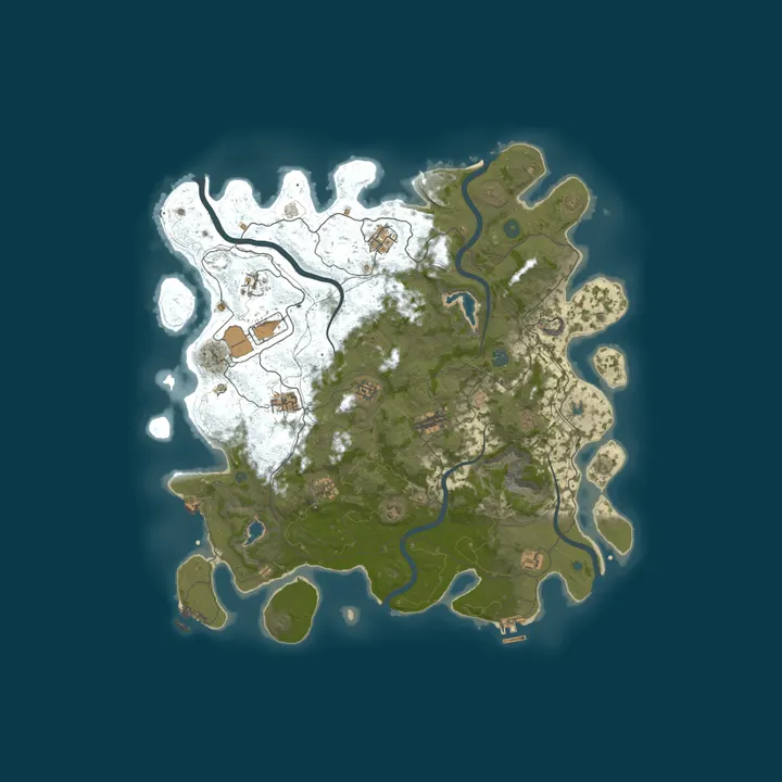Map of RustCat x3x10|PvE|400+RB|Quests|NoRaid|NoKill