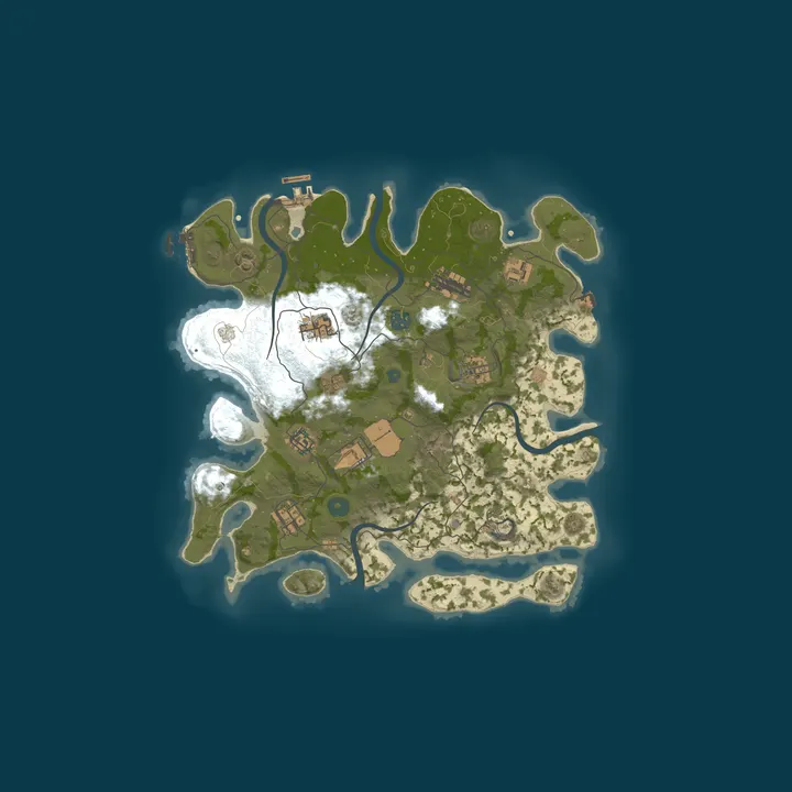 Map of PARADISE RUST #1 [ X1000 | BATTLEFILD | NOLIMIT | KITS | PVP ]