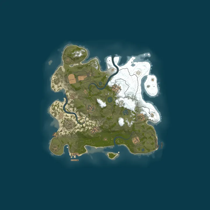 Map of 🔥Rust Haven EU🔥 | 2x Beginner | Quad | Monthly