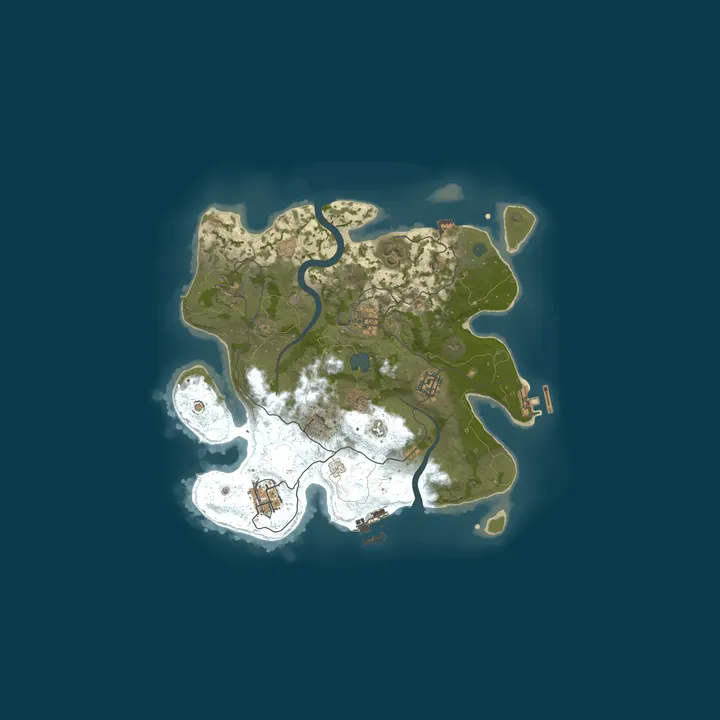 Map of My Rust server | Powered by AMP