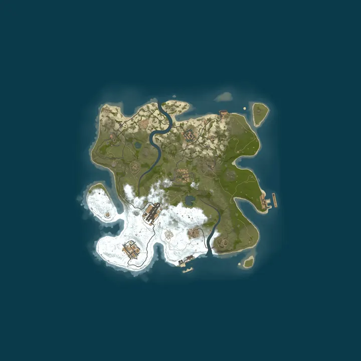 Map of Laubhaufen Rust Server