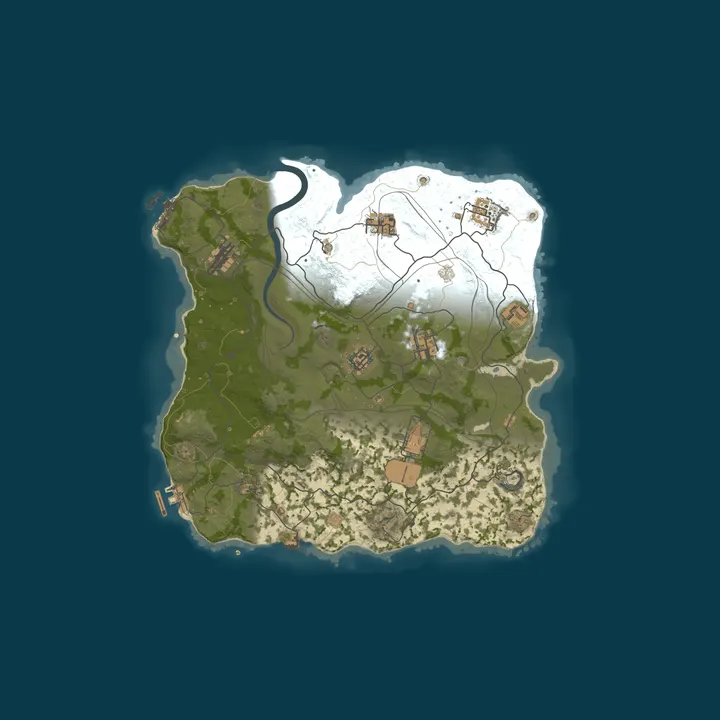 Map of WARBANDITS.GG EU 5X No BPs |Loot++|PvP|MyMini|Shop|X5 JUST WIPE
