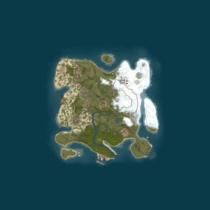 Map of My Rust server | Powered by AMP