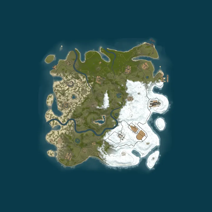 Map of FlatLine Rust | Softcore | Native 2x