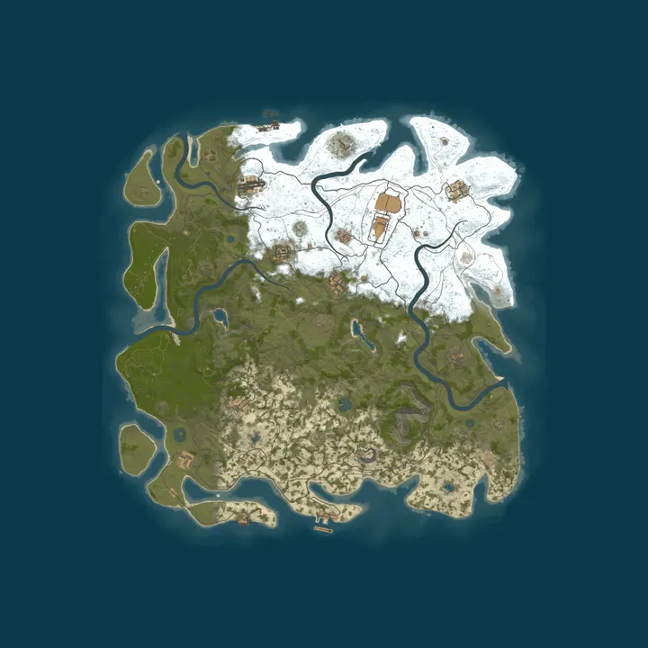 Map of RAGE RUST • VANILLA • EU