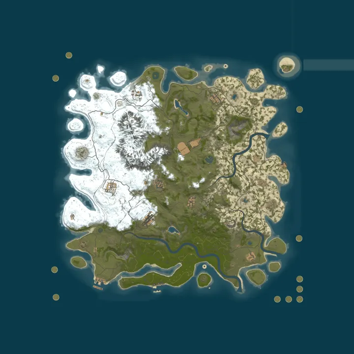 Map of LuffyRust Texas USA - 10xPvE|NoBP|Kits|Skins|Backpacks|Purge No