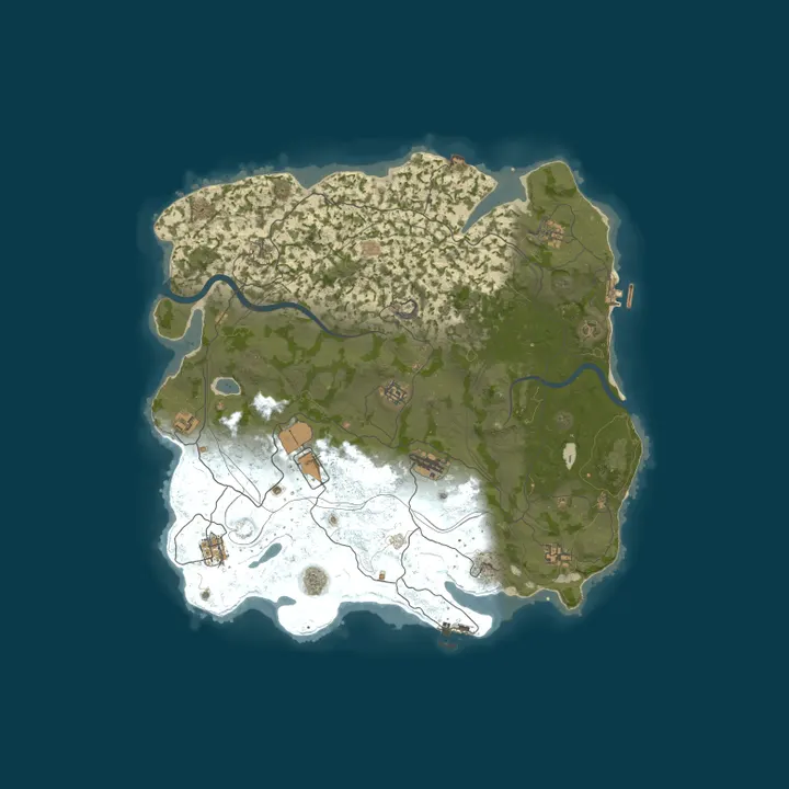 Map of WARBANDITS.GG EU 3X |Solo/Duo/Trio/Quad/Max5|LootX3| JUST WIPED