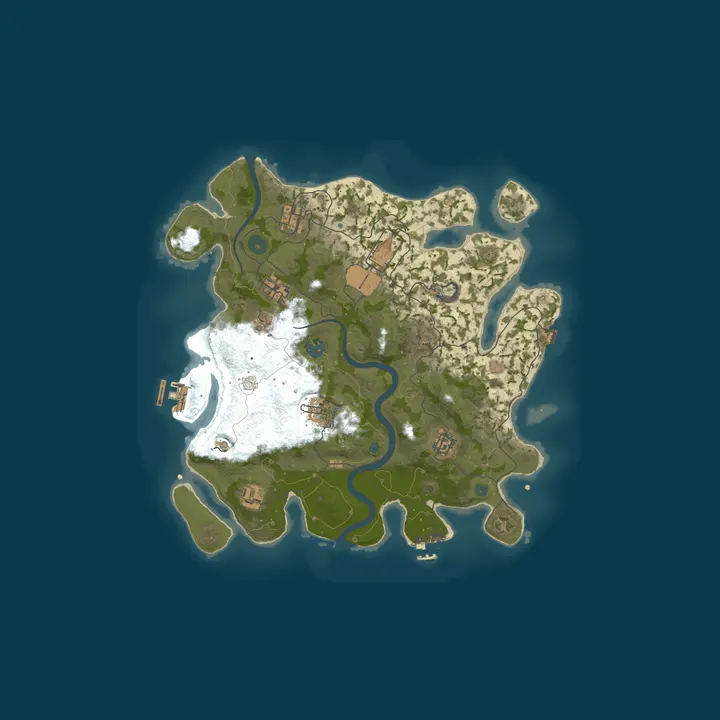 Map of RUSTZONE.NET EU 2X | Solo/Duo/Trio/Quad | WIPED XX