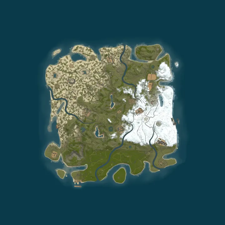 Map of Super Poggers Rust Sever