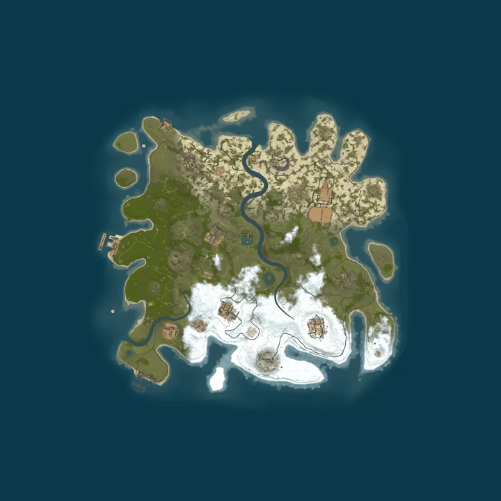 Map of Sven's Staging