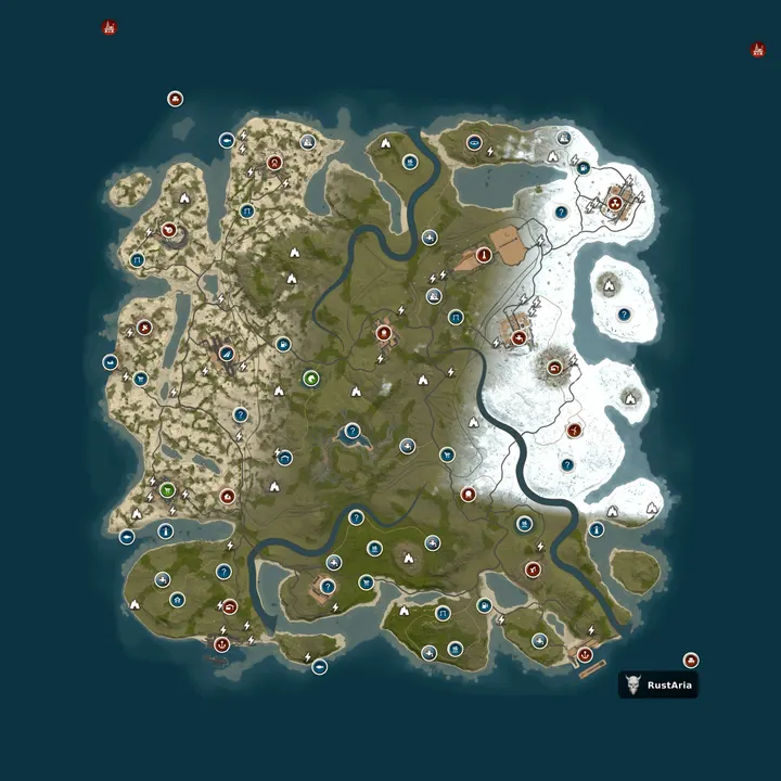 Map of RustAria #2 [х2 | NoLimit | Мoскoвcкий]