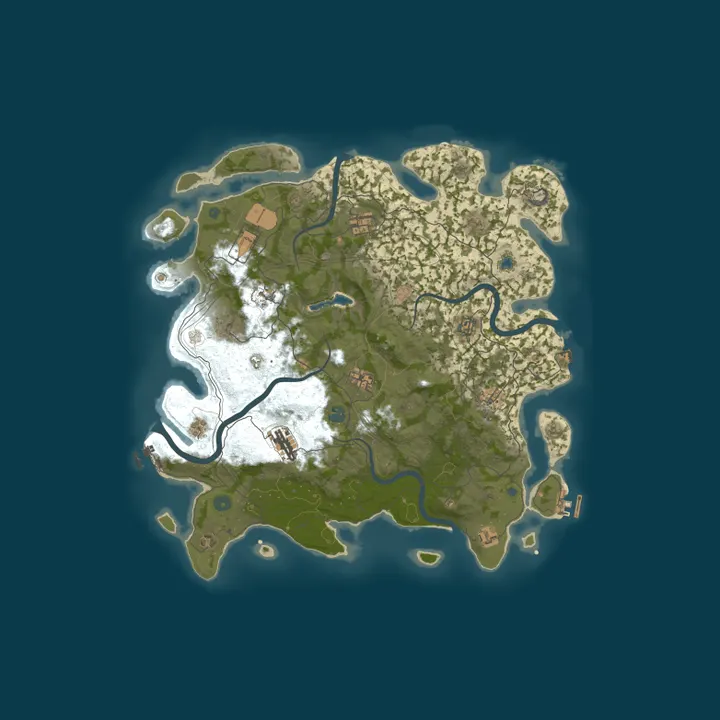 Map of 666 RUST 2Х|ДЛЯ НОВИЧКОВ|СИБИРСКИЙ 08.10