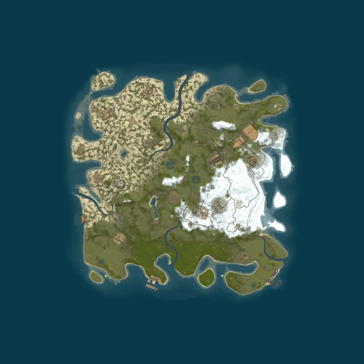Map of 666 RUST 2Х|ДЛЯ НОВИЧКОВ|РОССИЙСКИЙ 09.10