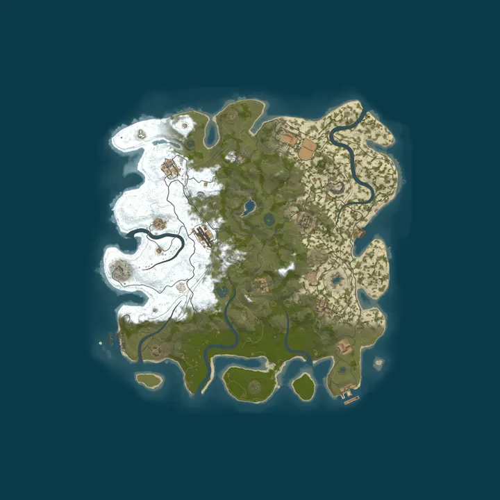 Map of #6 EPIC RUST MAX2 [X2|TP|KITS|RPG|PVP] 05.10 Global Wipe