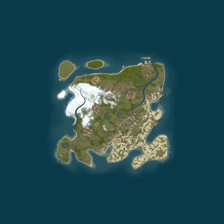 Map of neon rust