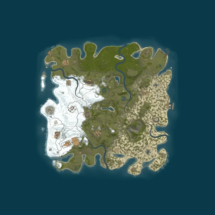 Map of GreenRUST NO LIMIT|X10|KITS|TP|LAST WIPE 08.10