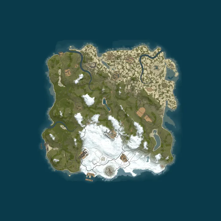 Map of EU RENEGADE 3x MONTHLY | Solo Duo | Shop | 50% Upkeep | No BP W