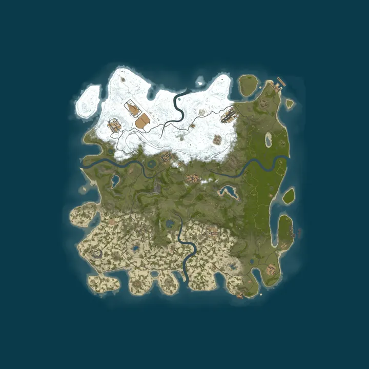 Map of RustGamingNation 100000x |EU| PvE [Events|Purge|Zombies|SkillTr