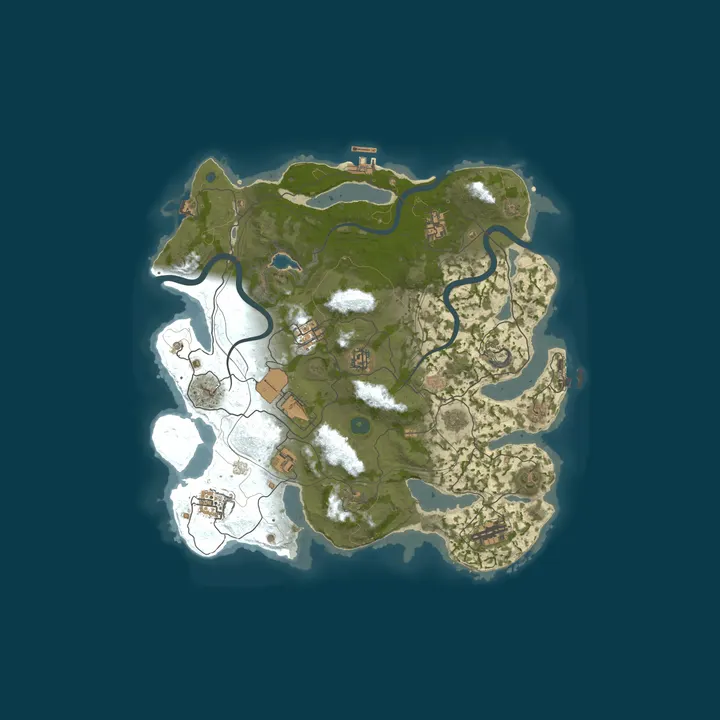 Map of [EU] WizzRust.com 2x Solo/Duo/Trio | Vanilla+ | Wiped 01/10