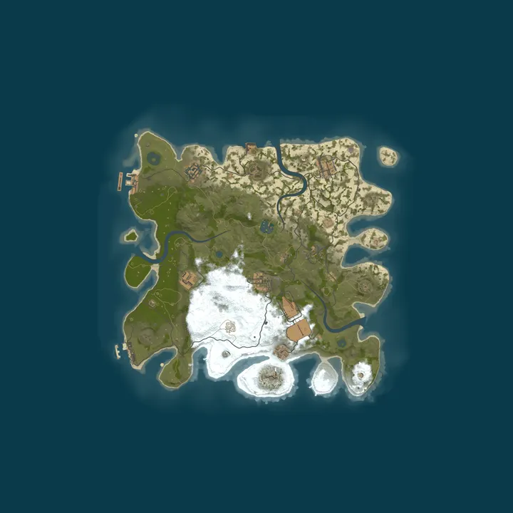 Map of IRONVEIL RUST- 3X Solo/Duo/No BP wipe/monthly