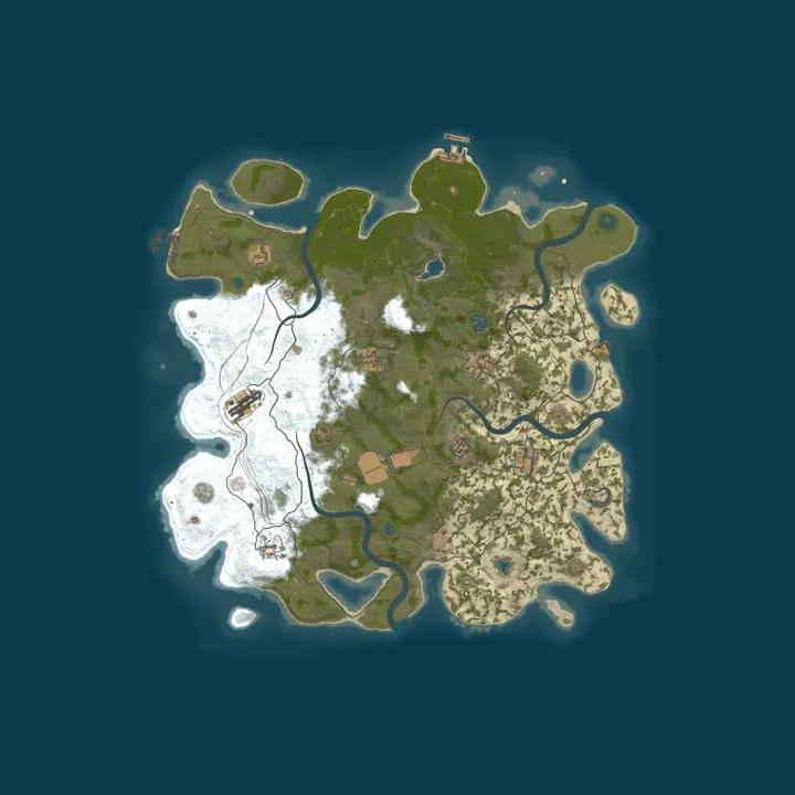 Map of Crazy Rust 3x | Main | 50% Upkeep | Weekly | US
