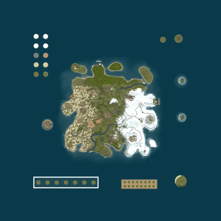 Map of [AU] Rustron 10x PVE | Skill Tree | Fishing | Farming